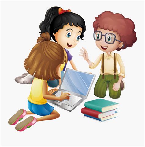 Happiness Students Learning Cartoon Free Transparent Clipart