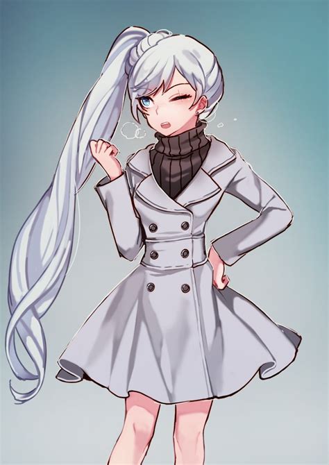 Anime Girl Black Trench Coat