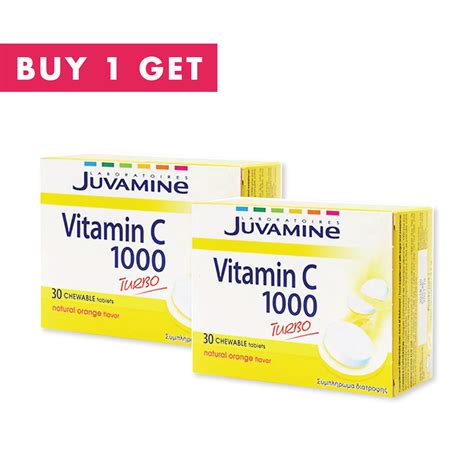 Juvamine Vitamin C 1000mg 30 Chewable Tablets Buy 1 Get 1 Vitamins