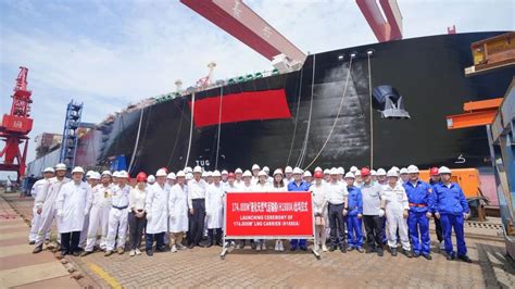 Hudong Zhonghua Launches Lng Carrier For Mol And Cnooc Lng Prime
