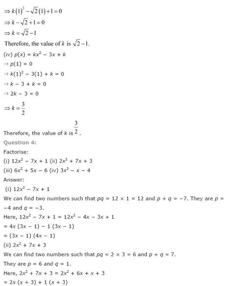 Ncert Solutions Class 9 Maths Ch 2 Polynomials