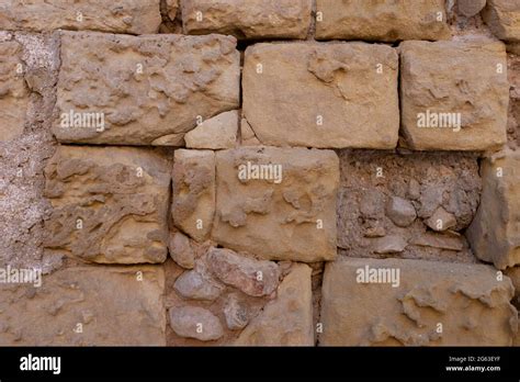 Old Limestone Wall Texture Elche Spain Stock Photo Alamy