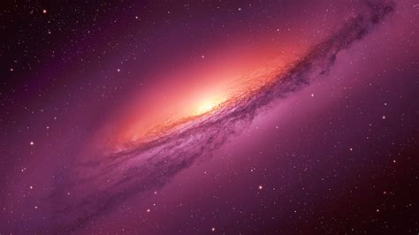 Shimmering Stars And Red Purple Galaxy During Nighttime Hd Galaxy