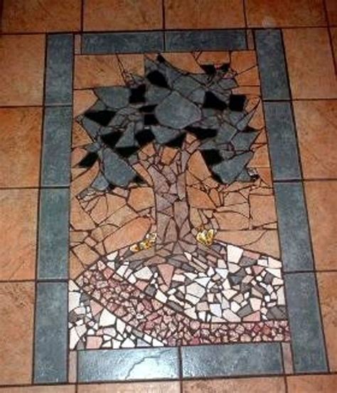 Custom Broken Ceramic Mosaic Tile Work By Earth Eagle Forge Llc