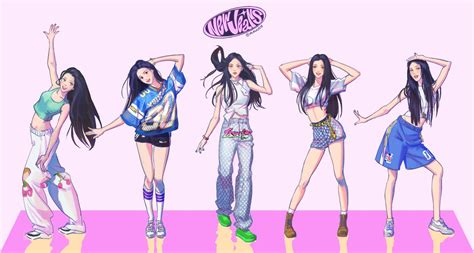 Newjeans Fanart By Mukbluem On Twitter Kpop Girl Groups Kpop Girls
