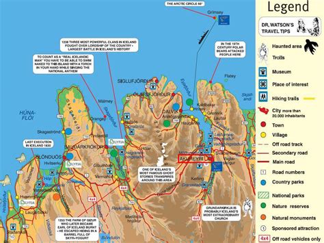 Akureyri Iceland Tourist Map Akureyri • Mappery