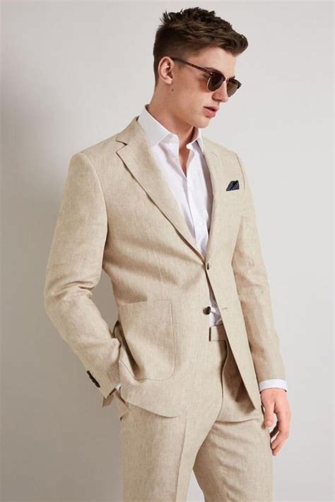 Men Suits Ivory Linen Suits Summer Suits Beach Suits Linen Etsy Uk