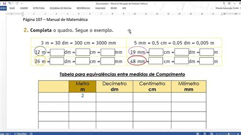 Convers Es Medidas De Comprimento Youtube