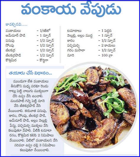 Chodavaramnet Tasty Brinjal Fry Telugu Recipe Making Tips