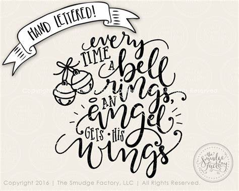 Every Time A Bell Rings An Angel Gets His Wings Svg And Printable The