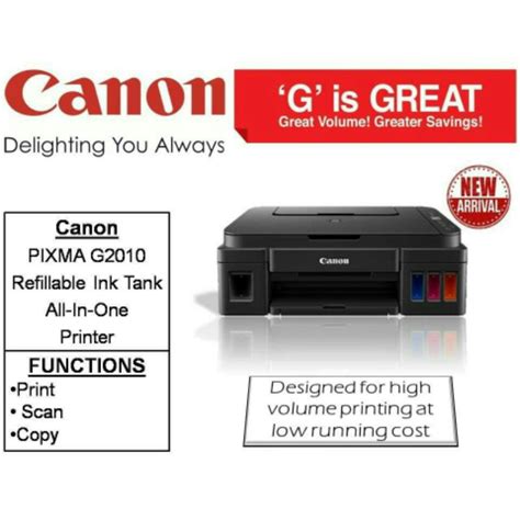 Kertas yang ideal bagi kebutuhan canon tints menyediakan solusi sempurna untuk setiap jenis aplikasi bisnis. CANON G2010 COLOR INKJET PRINTER REFILLABLE INK TANK ...