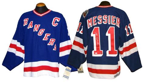 Lot Detail Mark Messier New York Rangers Autographed Jersey