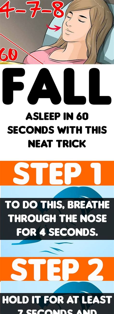 Fall Asleep In 60 Seconds With This Neat Trick How To Fall Asleep