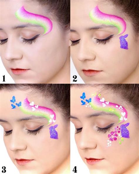 60 Second Spring Face Paint Step By Step Face Painting Easy Girl