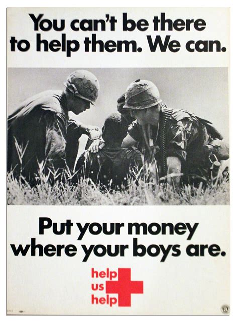 Lot Detail 1969 Vietnam War Poster From The American Red Cross