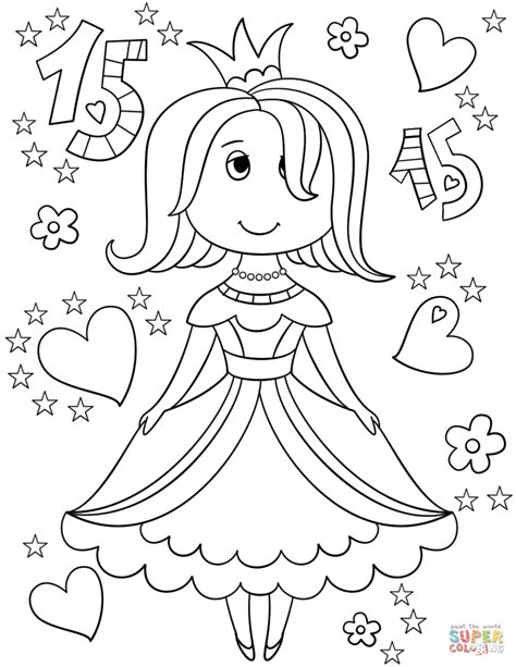 Happy Quinceanera Coloring Page Free Printable Coloring Pages My Xxx Hot Girl