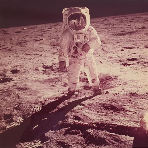 Nasa Apollo 11 Aldrin By Armstrong On The Moon 1969 Barnebys