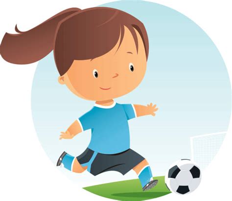 Girls Soccer Illustrations Royalty Free Vector Graphics And Clip Art