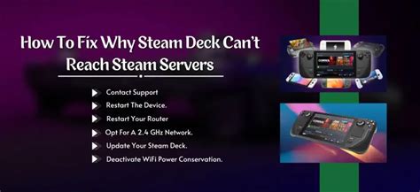 Steam Deck Cant Reach Steam Servers How To Fix