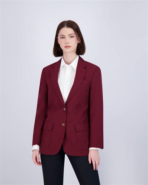 neil allyn women s burgundy blazer jacket