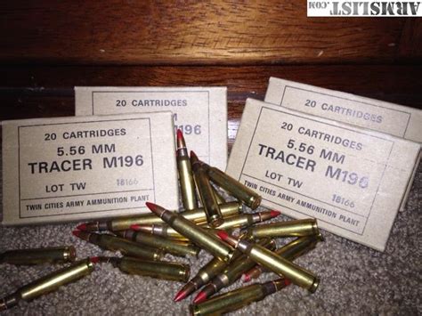 ARMSLIST For Sale 5 56 223 AMMO M196 Red Tip Tracer Ammo Up To