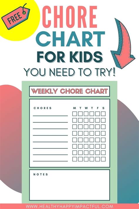 Diy Chore Chart Printable Mel Kowalski