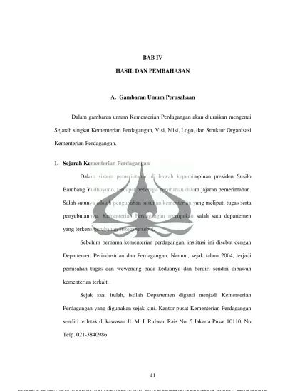 BAB IV HASIL DAN PEMBAHASAN A Gambaran Umum Perusahaan Sejarah