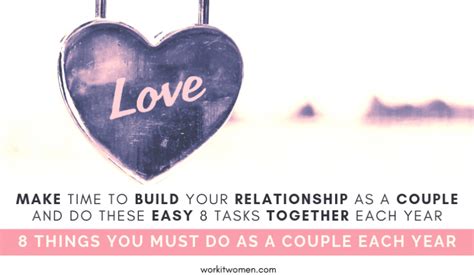 8 Things You Must Do As A Couple Each Year To Build Your Relationship