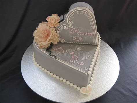 Double Heart Wedding Cake Stock Photo Image Of Heart 78708122