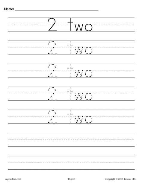Practice Number Tracing Worksheets 1 20