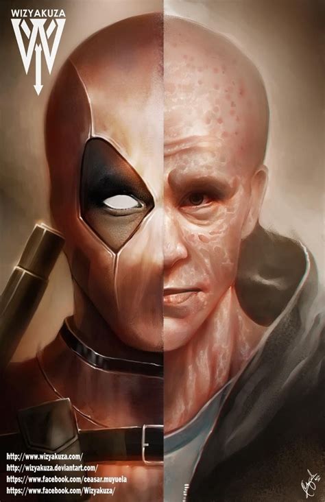 Comparison Deadpool Wade Wilson By Wizyakuza On Deviantart Marvel