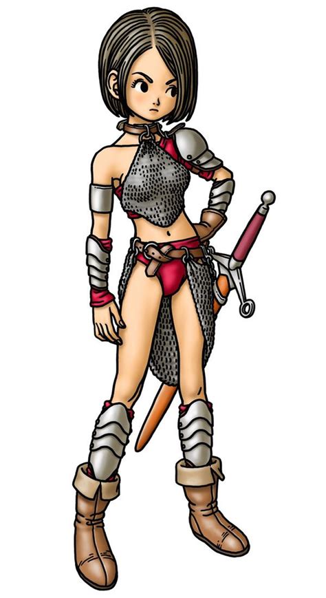 Warrior Female Characters And Art Dragon Quest Ix Dragon Quest Fantasy Character Design