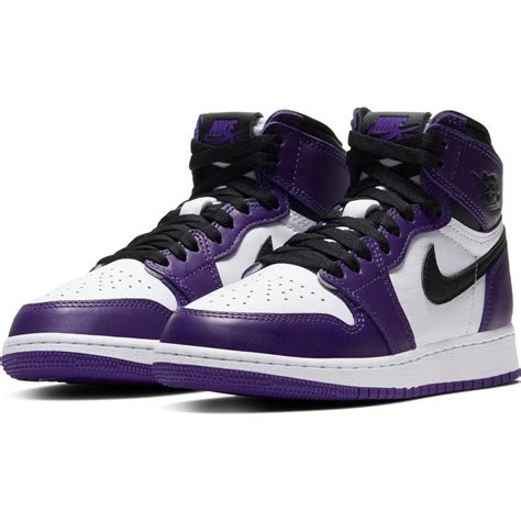 Unlike its 2018 'court purple' predecessor, the shoe features a white toe box, while underfoot, the air midsole gives way to a concentric outsole in further delivery and processing speeds vary by pricing options. (GS) Air Jordan 1 Retro High OG Court Purple Raffle