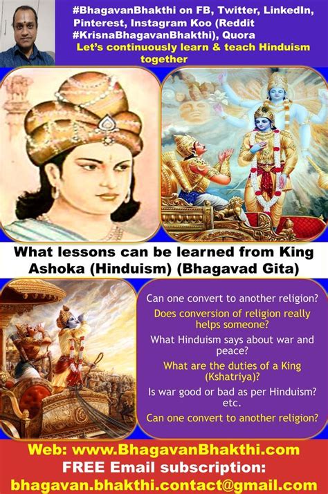 What Lessons Can Be Learned From King Ashoka Hinduism Bhagavad Gita