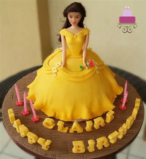 Belle Cake Design A Beauty And The Beast Cake Decorated Treats
