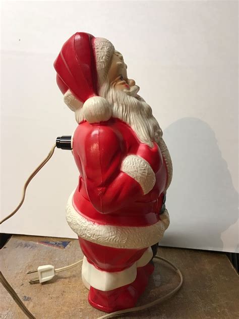 Vintage Plastic MINT!! Santa Claus Blow Mold Christmas Decor Empire 13