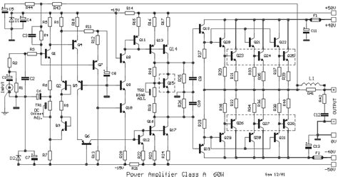 Post aboutclass h amplifier schematic diagram wiring diagram images and schematic free download. 60W Class A Power Amplifier Circuit - Gambar Skema Rangkaian Elektronika