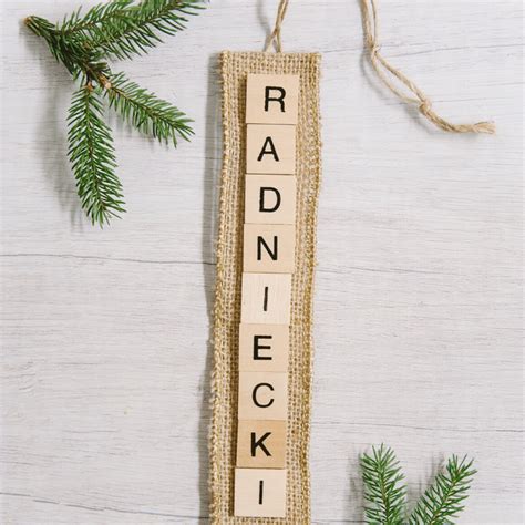 Day 24 Diy Scrabble Tile Name Ornament The 30 Days Of Ornaments