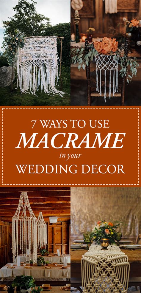 Get Obsessed With These 7 Ways To Use Macrame In Your Wedding Decor