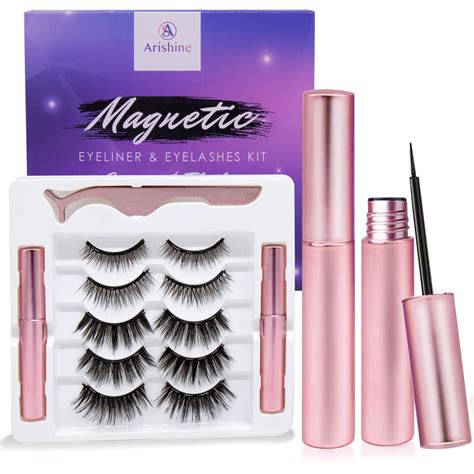 arishine magnetic eyeliner and lashes kit magnetic eyeliner for magnetic lashes set with