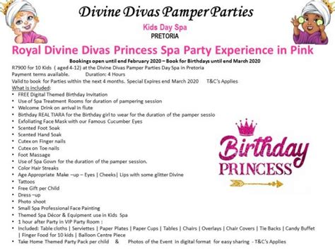Home Divine Divas Pamper Parties Mobile And Day Spa Party Venue Pretoria 925 Sterling
