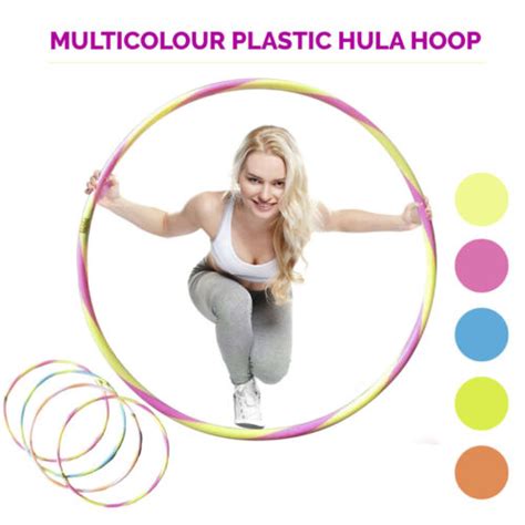 Kids Multicolor Hula Hoop Gym Yoga Workout Adult Fitness Exercise