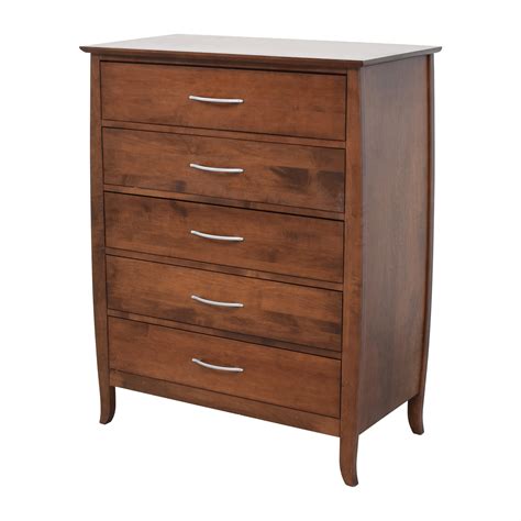 The eight drawers feature dovetail joints and offer plenty of space to stash your wardrobe. 56% OFF - Solid Wood Five-Drawer Dresser / Storage