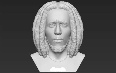 Bob Marley Bust 3d Printing Ready Stl Obj Formats 3d Model 3d Printable