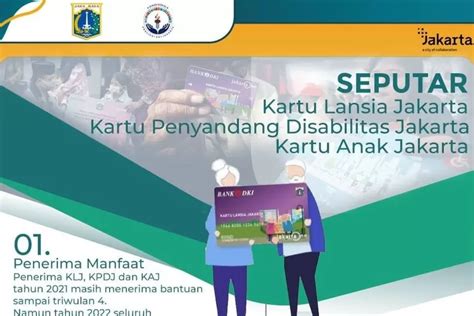 Kartu Lansia Jakarta Klj Tahun Dan Kartu Disabilitas Kpdj Kapan