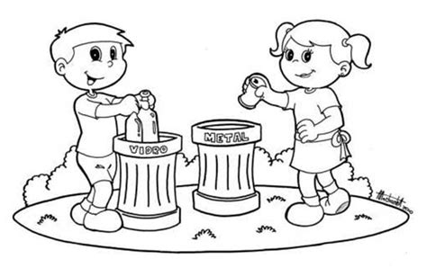75 Desenhos Educativos Sobre Reciclagem Para Colorir