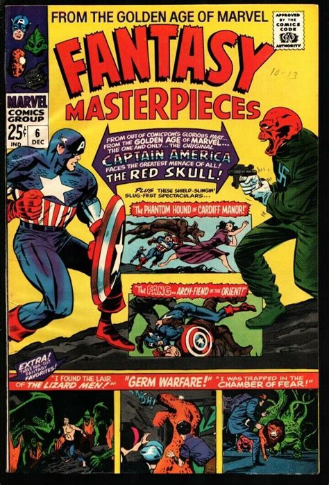 Fantasy Masterpieces 6 1966 Marvel Reprints Captain America Vs The Red