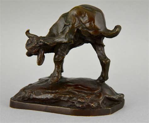 A young sheep is called a lamb. Bronze sculpture of a young goat - Sold items Antiques ...
