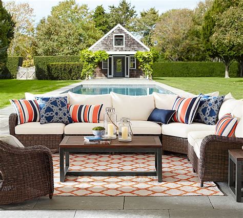 Torrey All Weather Wicker Roll Arm Wedge Outdoor Sectional Set