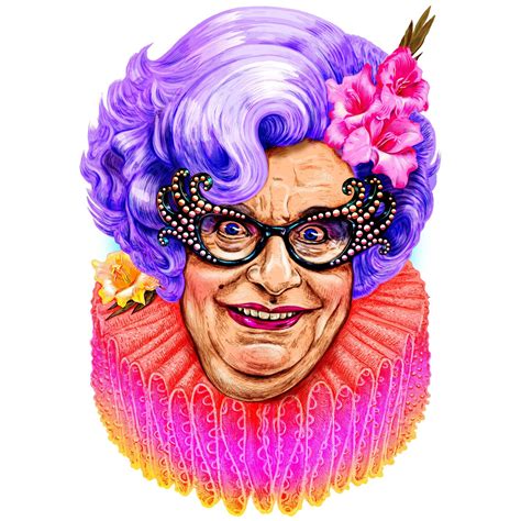 Limited Edition Dame Edna Everage T Shirt With Design By Jock Mooney